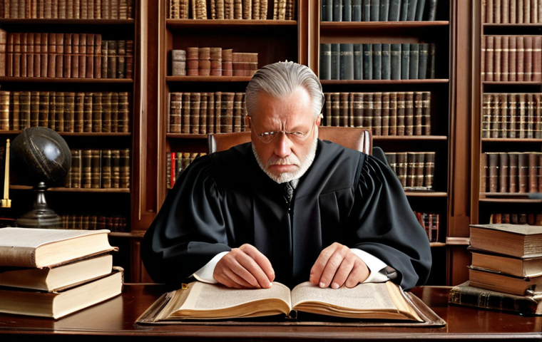 The Expert Unveiling Legal Complexity**
A distinguished notary, perhaps a younger one, seated at a polished, antique desk, surrounded by stacks of intricate legal documents. A subtle, glowing "notarial passport" or a symbolic key lies prominently on the desk. The notary's face shows deep concentration, suggesting profound legal analysis and the handling of complex international successions or corporate structures. The background features bookshelves filled with law tomes, balanced with a hint of modern technology like a sleek tablet or a secure monitor, illustrating the blend of tradition and advanced expertise. Soft, focused lighting highlights the notary's hands and the critical documents.

**