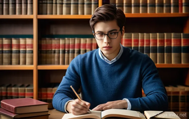 법무사 시험 중 형법 과목 대비법 - **Prompt 1: Deciphering Legal Texts**
    A young adult, gender-neutral, wearing smart-casual clothi...