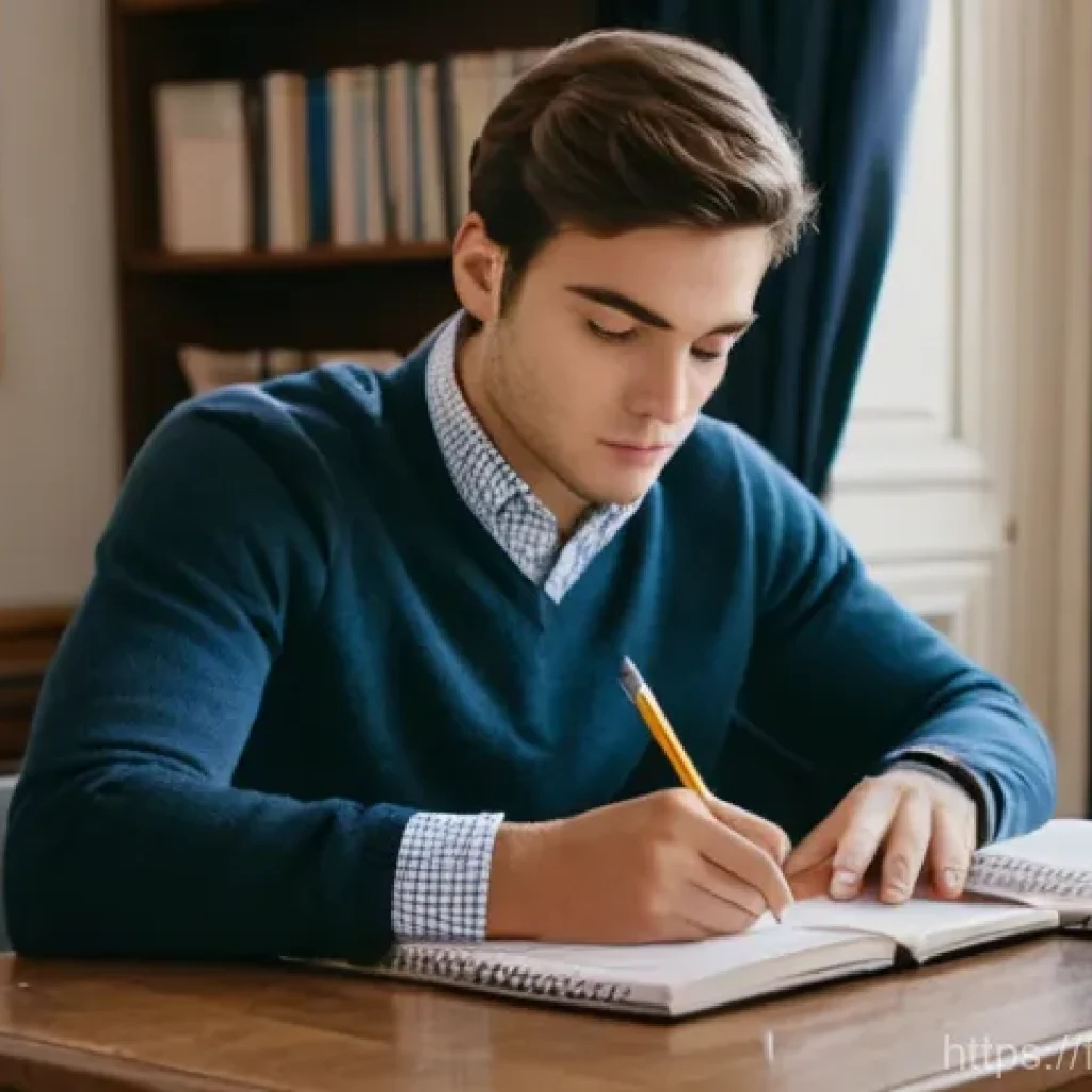 법무사 시험 공부 계획 작성법 - **Prompt 1: Focused Study Planning at a French Desk**
    A young adult student, appearing to be in ...
