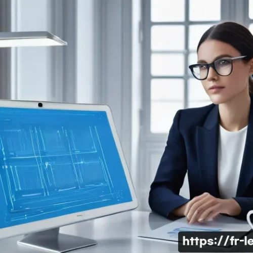 법무사 초보자가 참고할 블로그 - **Prompt: The Synergistic Notary Office of the Future**
    "A contemporary French notary, a woman i...