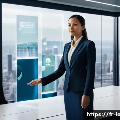 법무사 경력 개발 방법 - **Prompt: "A confident female lawyer, mid-30s, dressed in a sharp, modern business suit, stands in a...